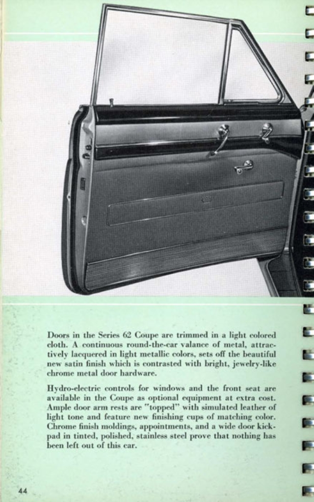 1953 Cadillac Salesmans Data Book Page 35